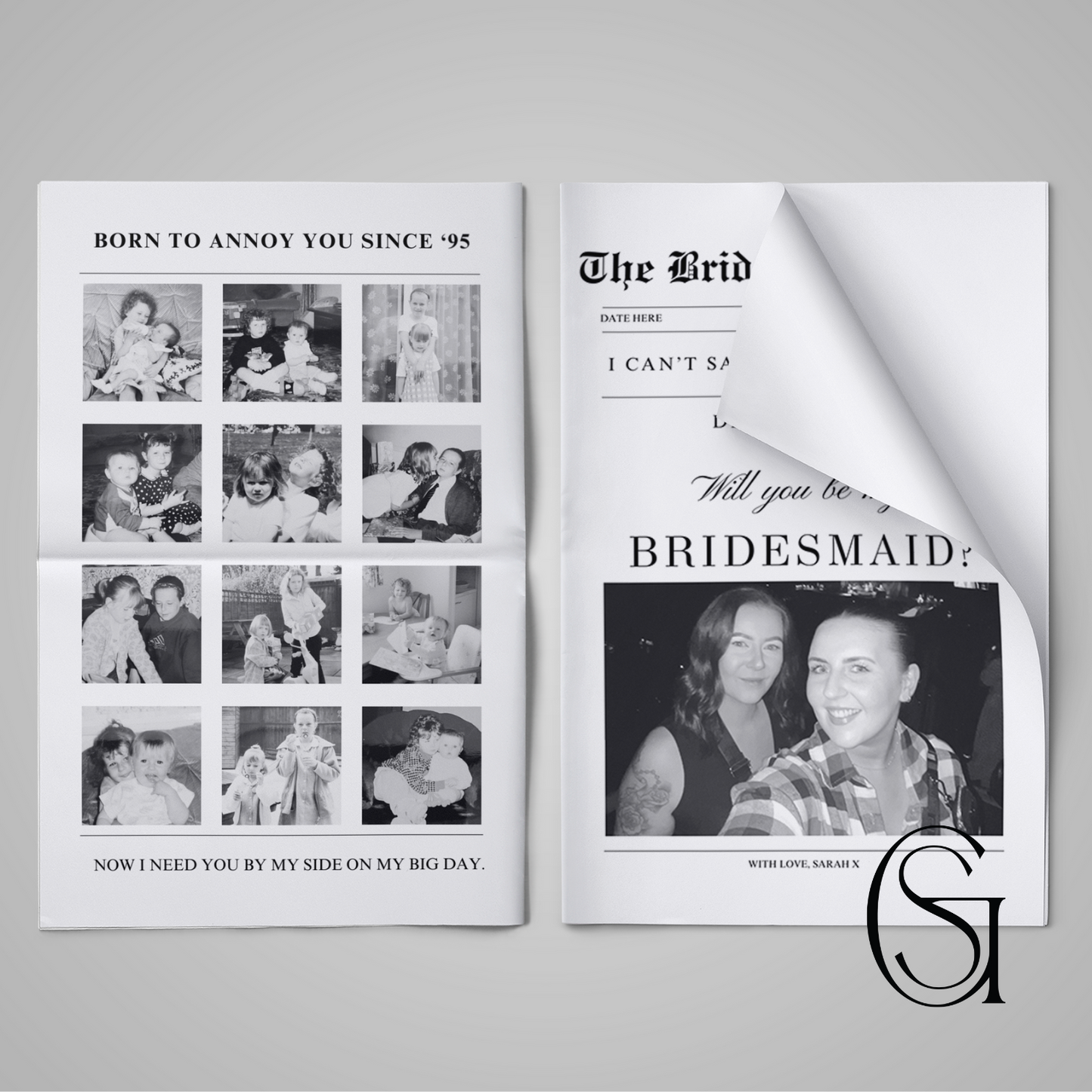 A3 Bridesmaid Times Newspaper