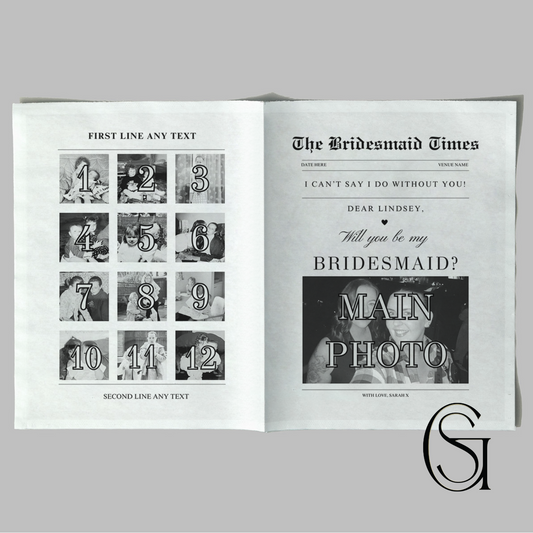 A3 Bridesmaid Times Newspaper