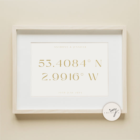 Coordinates Print