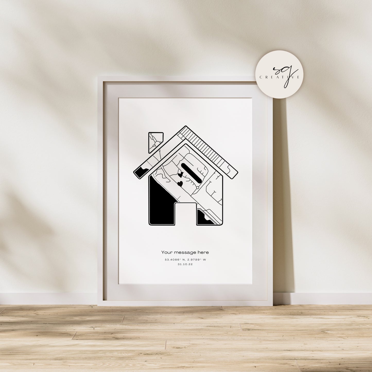 Personalised Map Print