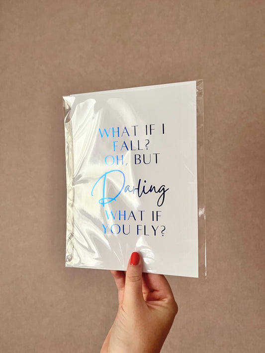 Quote / Lyric Foil Print