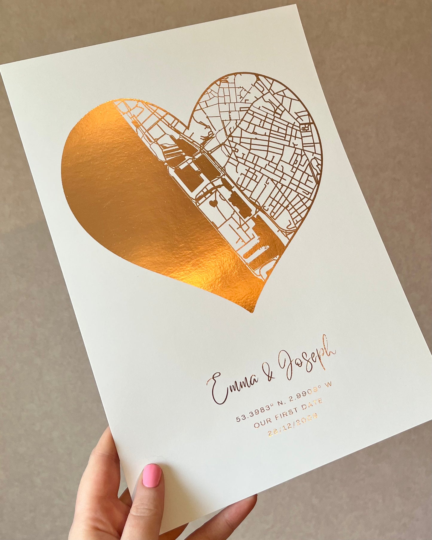 Personalised Map Print