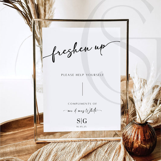 Metallic Foil Wedding Signage