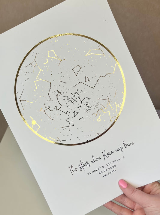 Personalised Star Map Print