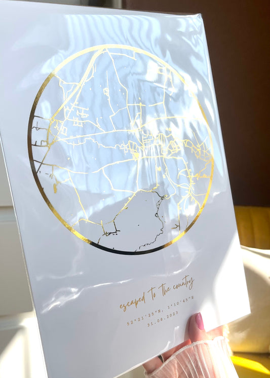 Personalised Map Print