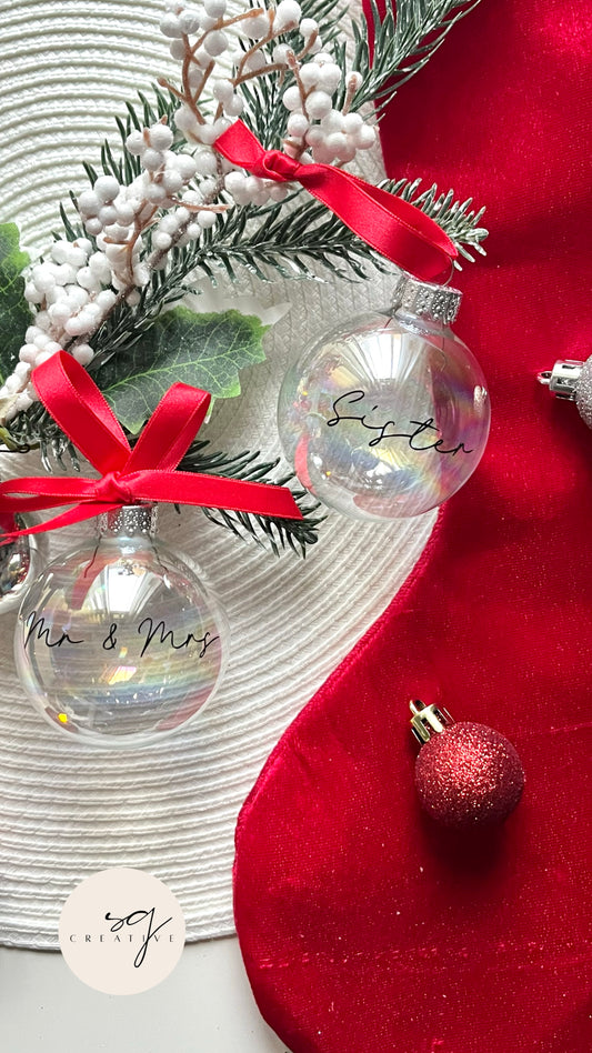 Mini Glass Bauble Gift (6cm)