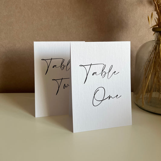 Freestanding Table Numbers