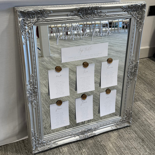 Personalised Seating Plan Cards