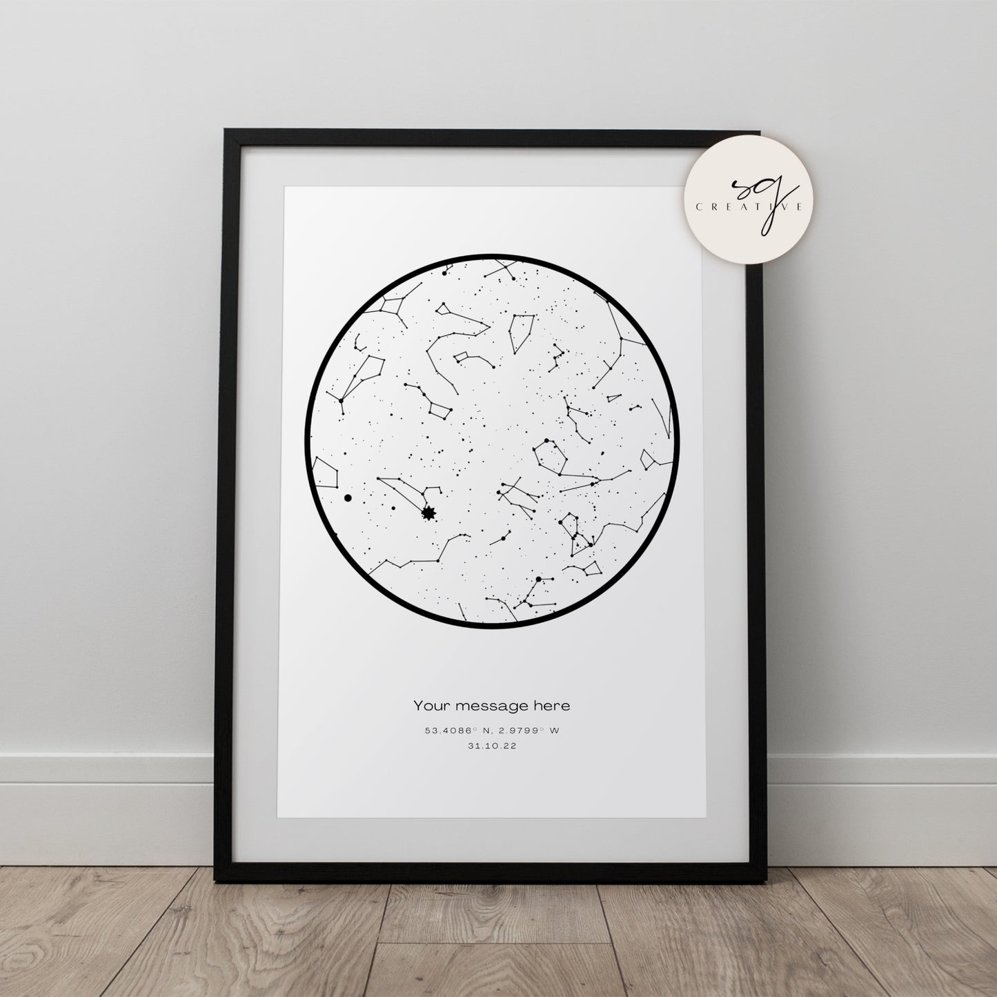 Personalised Star Map Print