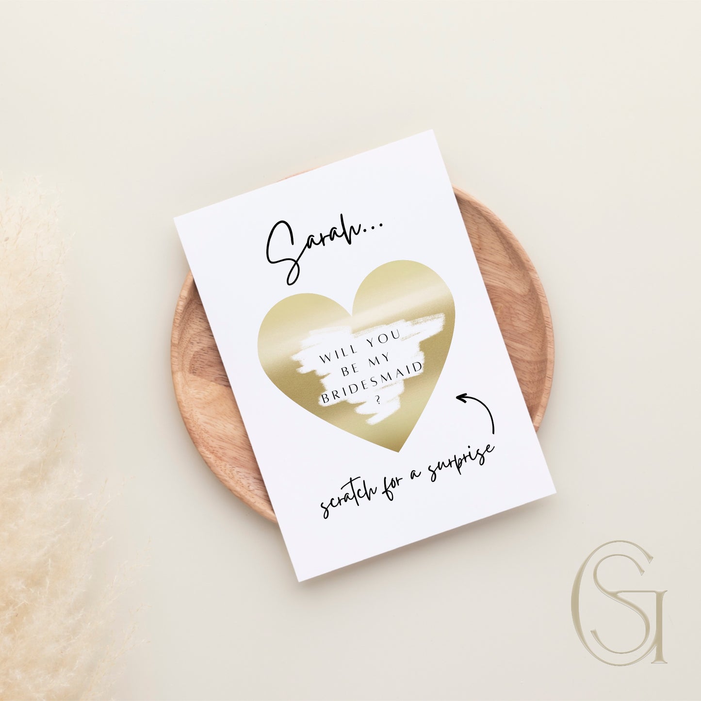 Bridesmaid / Made of Honour Proposal Scratch Card