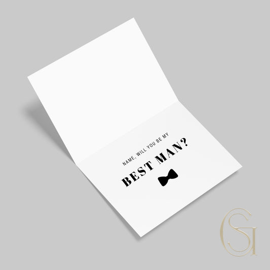 Best Man Greeting Card