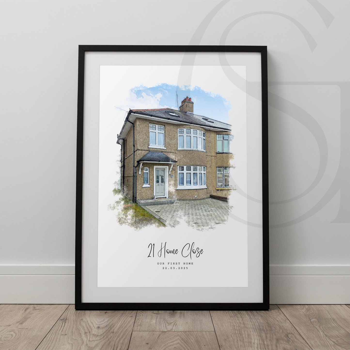 Watercolour House Portrait