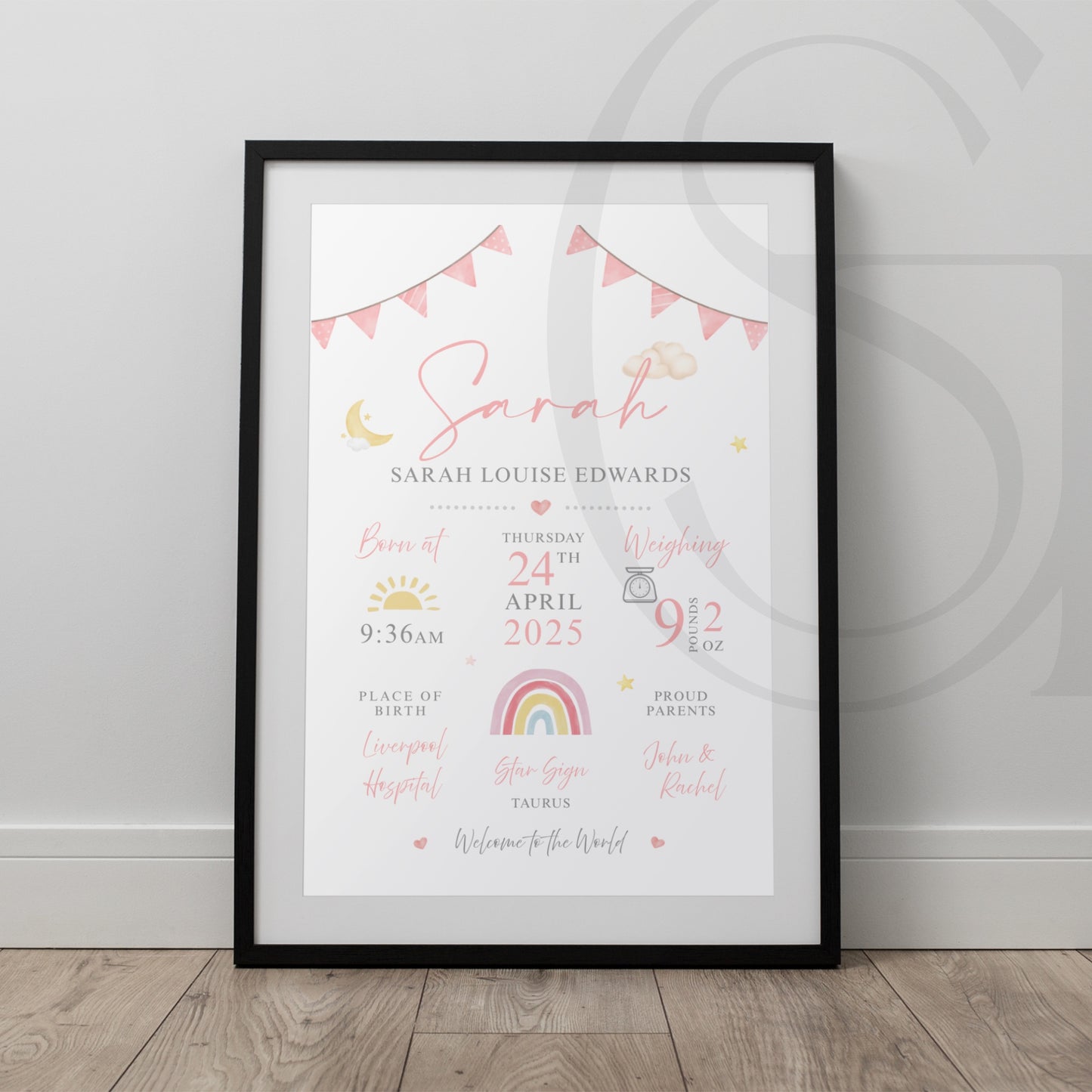 New Baby Details Print