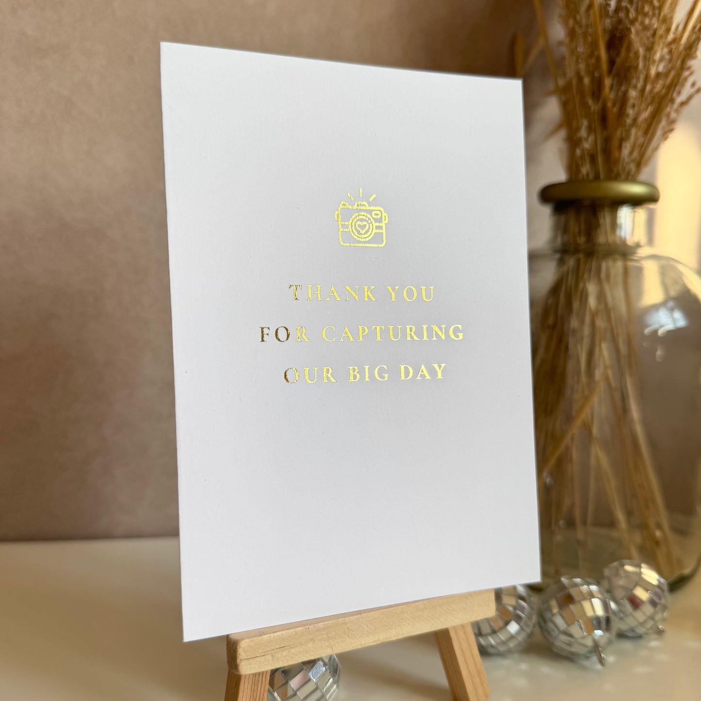 Thank You - Wedding Card