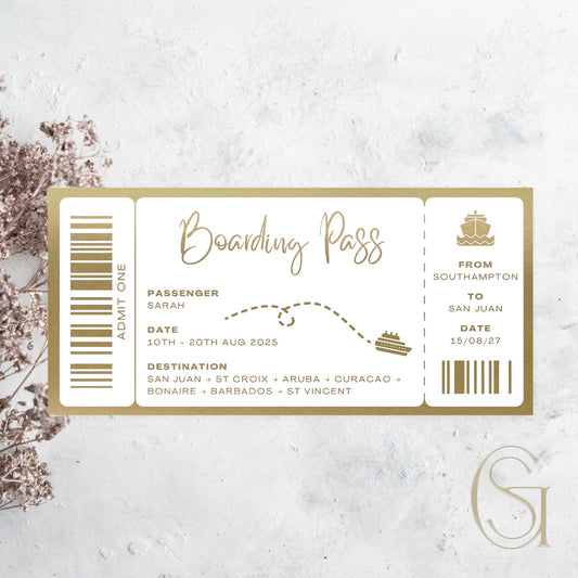 Foil Cruise 'Boarding Pass'