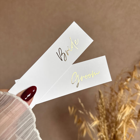 Foil Place Cards - Pack of 18