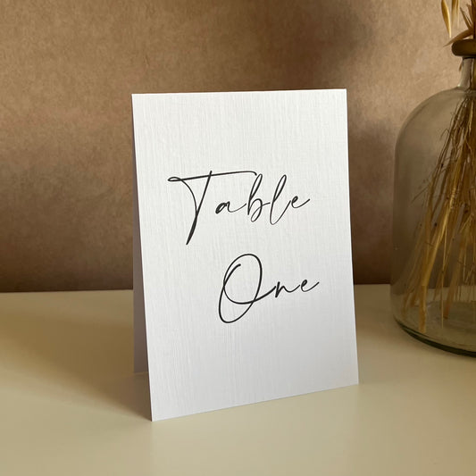 Freestanding Table Numbers