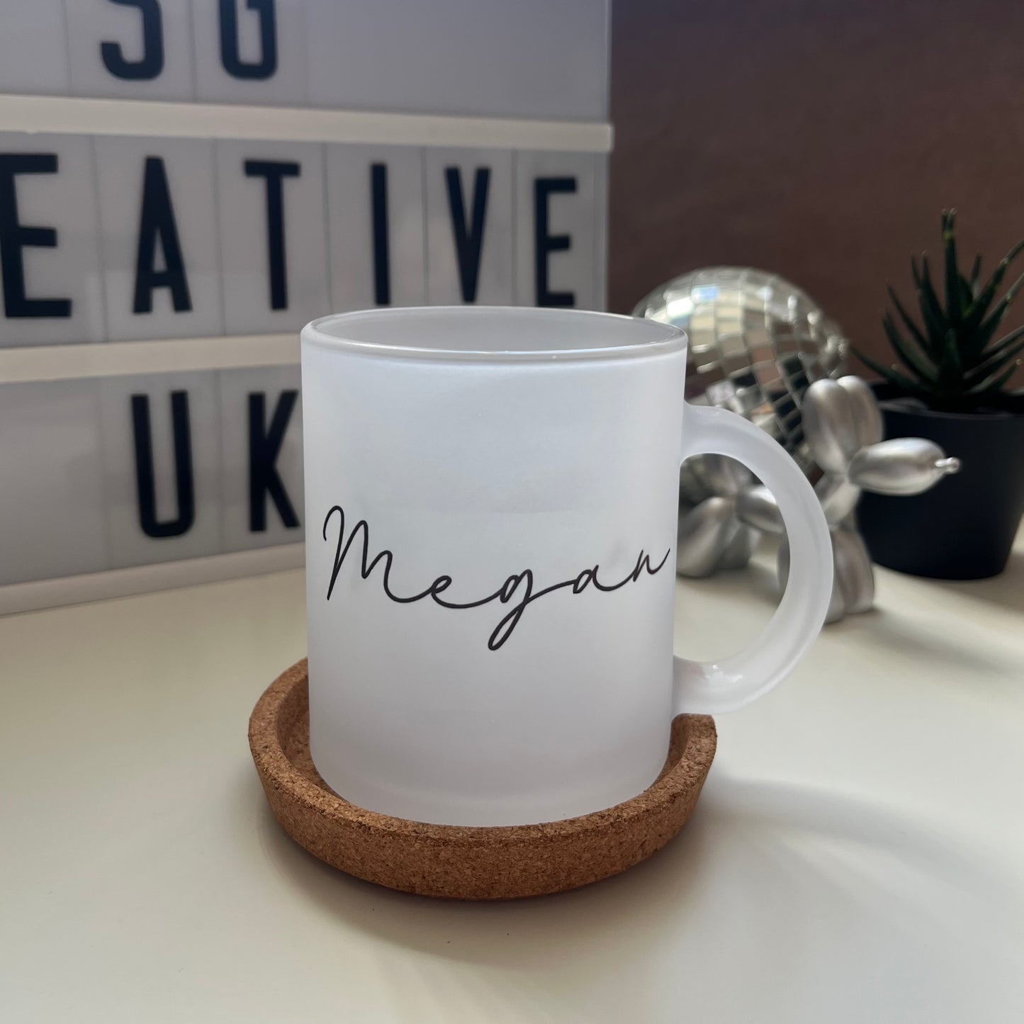 Frosted Glass Mug