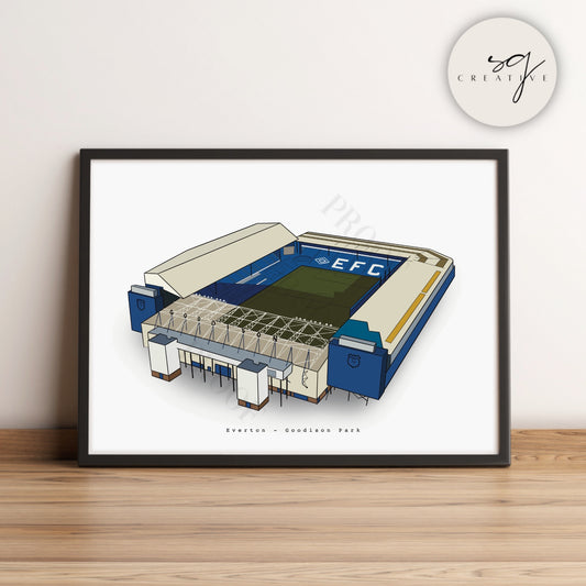 EFC Goodison Stadium Colour Print