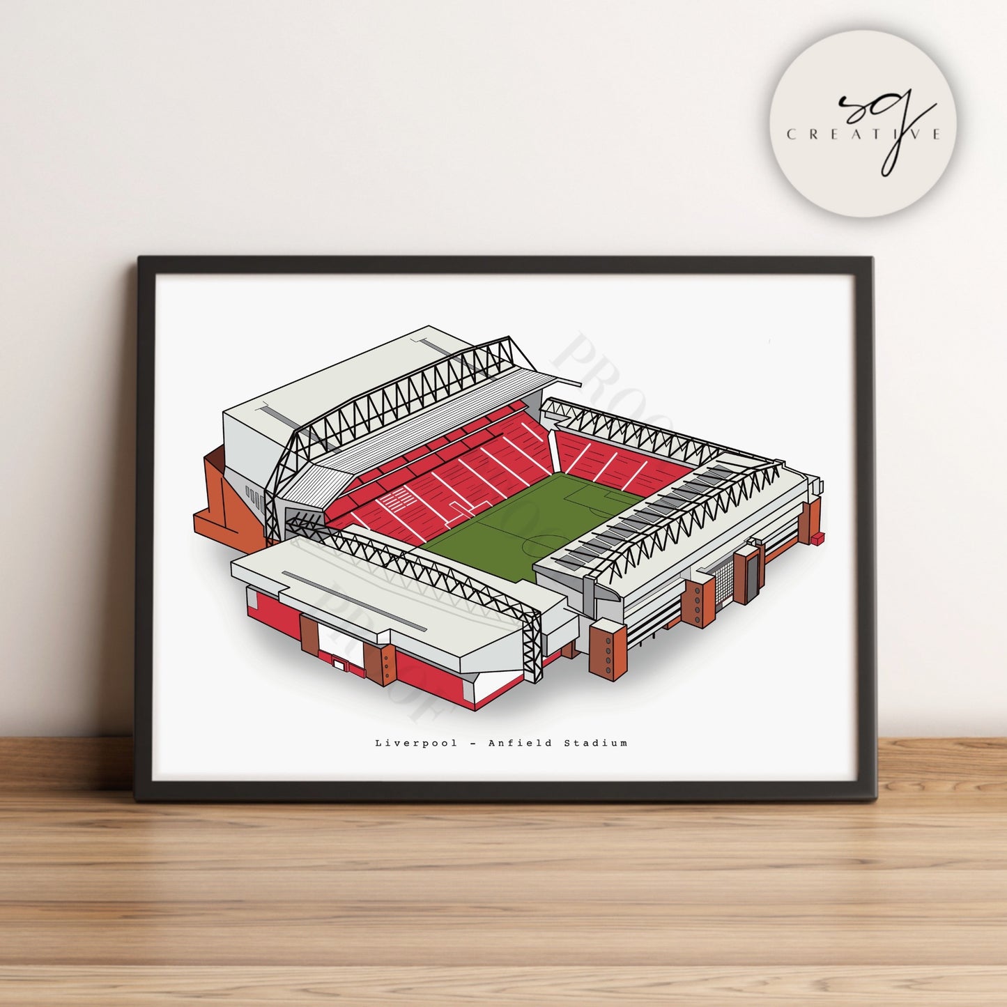 LFC Anfield Stadium Colour Print