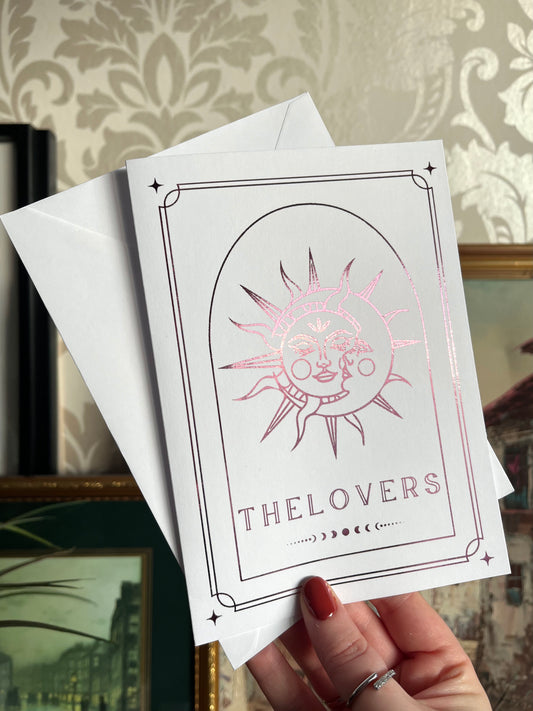 'The Lovers' Tarot Greeting Card
