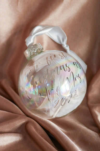 Personalised Glass Bauble