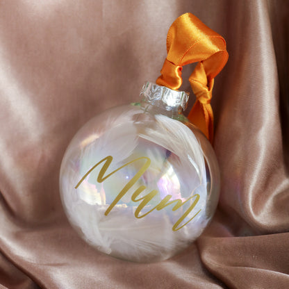 Personalised Glass Bauble