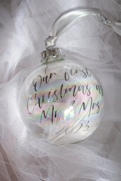 Personalised Glass Bauble