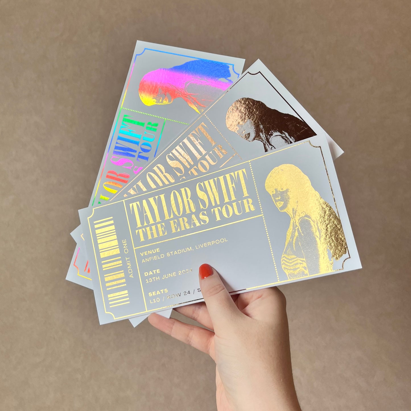 Taylor Swift Personalised Foil Voucher