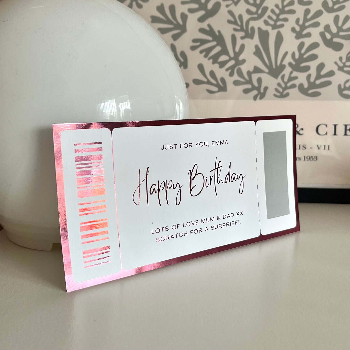 Foil Scratch Gift Voucher