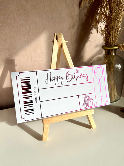 Write your own message - Birthday Voucher