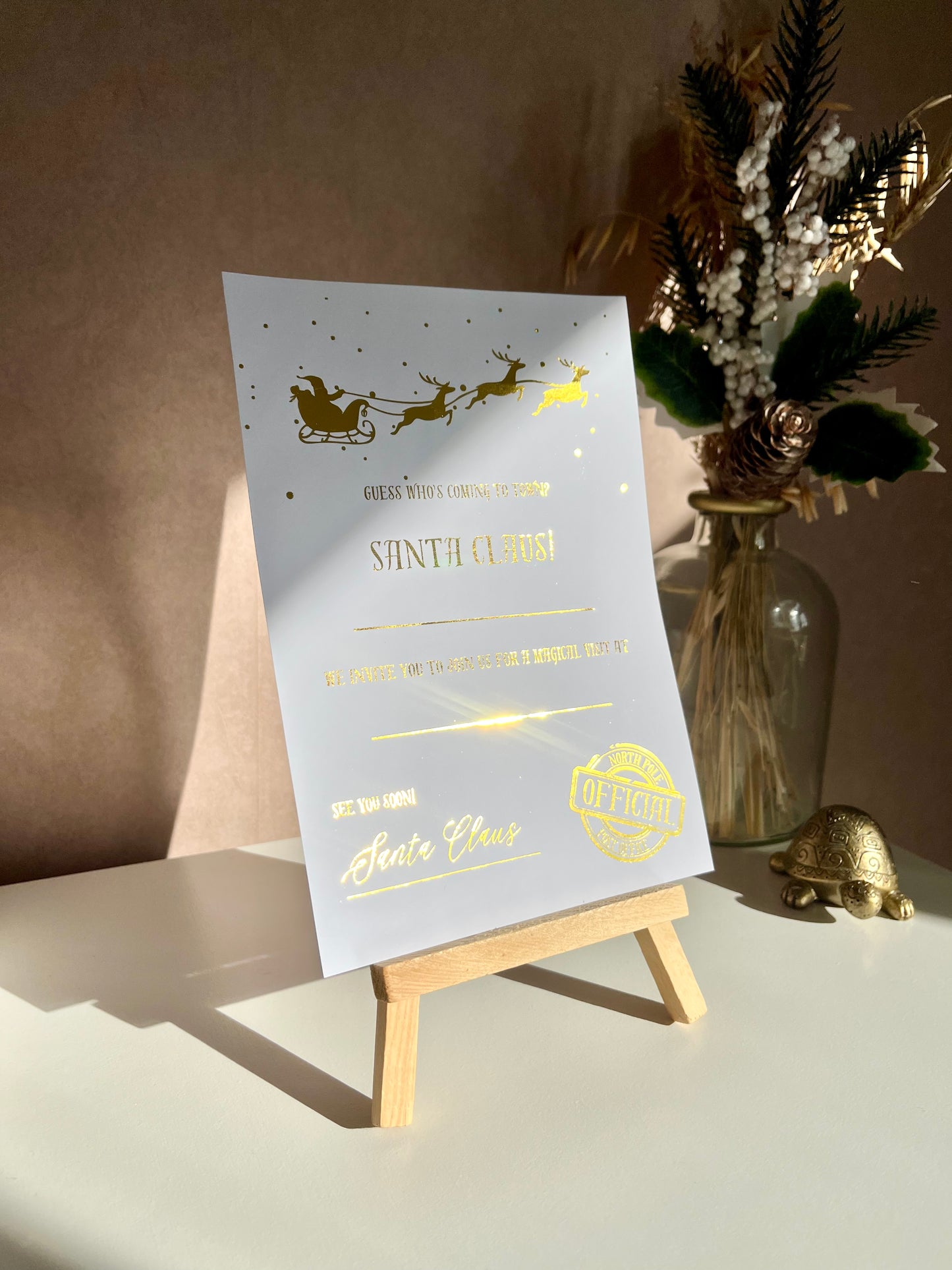 Foil Grotto Invitation