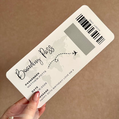 Scratch Reveal 'Boarding Pass'