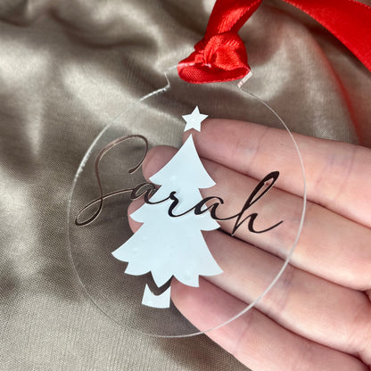 Personalised Flat Bauble