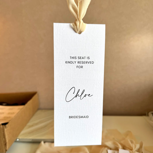 Reserve seat cards - Pack of 3