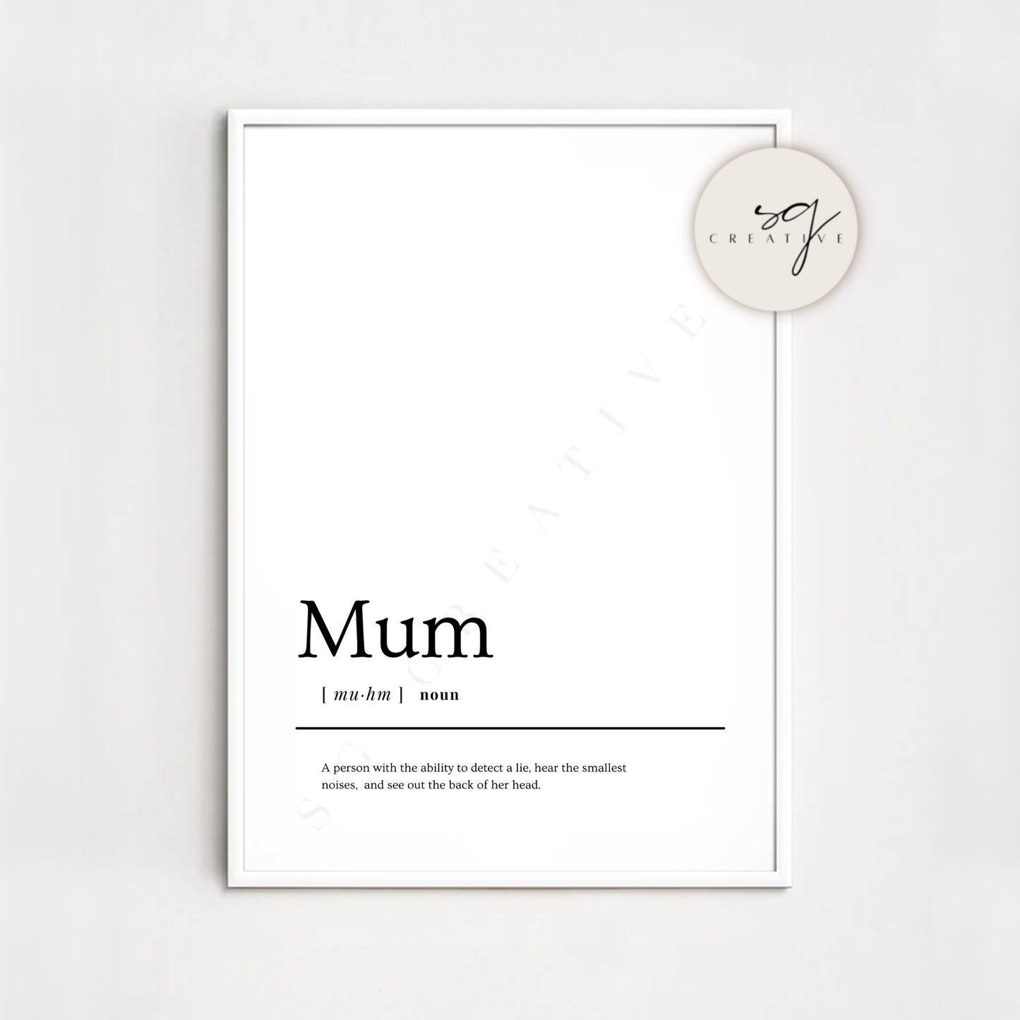 Noun Print | Multiple Designs