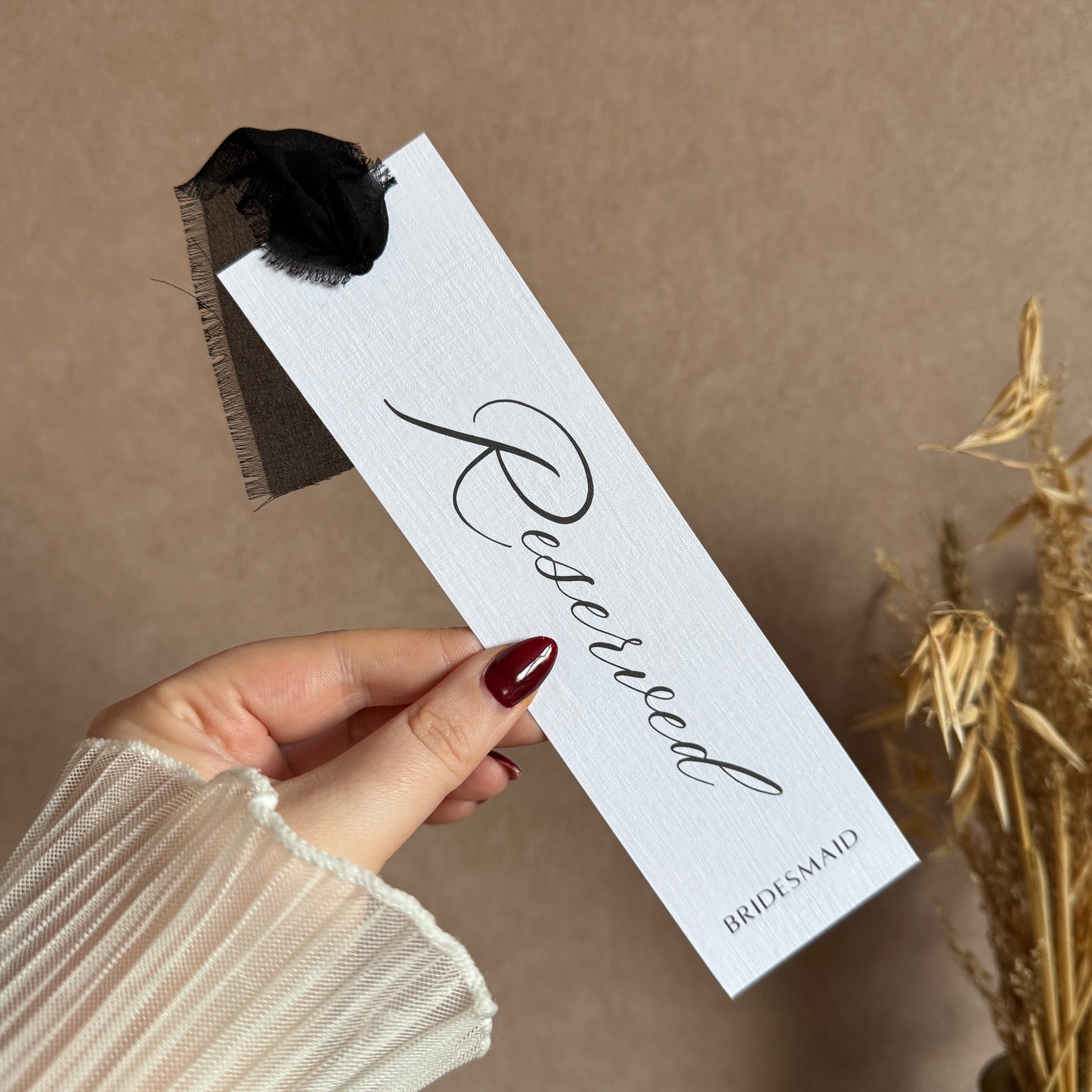 Slim Reserve Seat Cards - Pack of 6