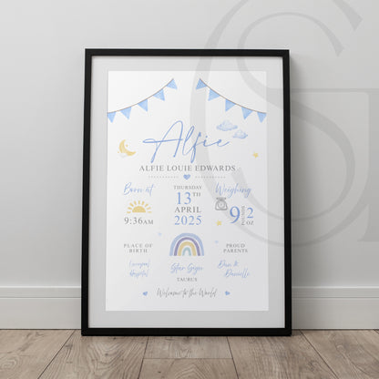 New Baby Details Print
