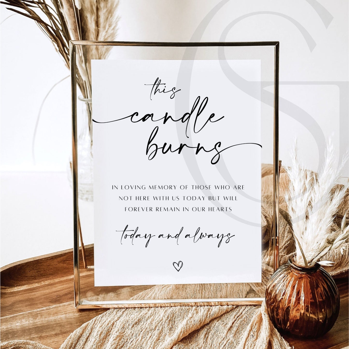 Metallic Foil Wedding Signage