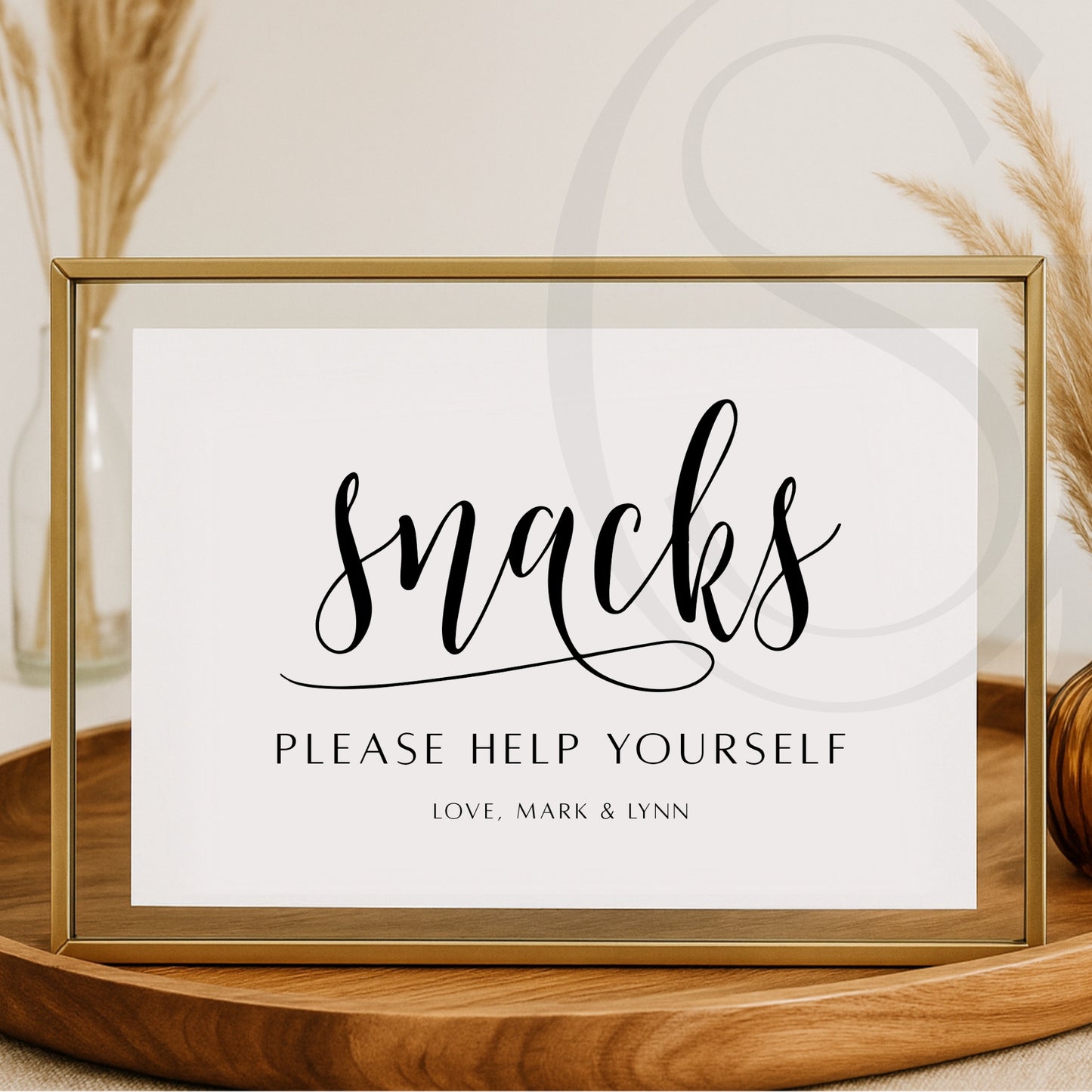 Metallic Foil Wedding Signage