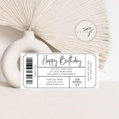 Personalised Birthday Gift Voucher