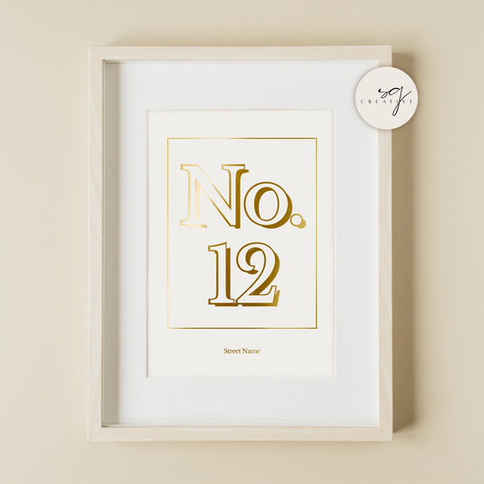 House Number Print
