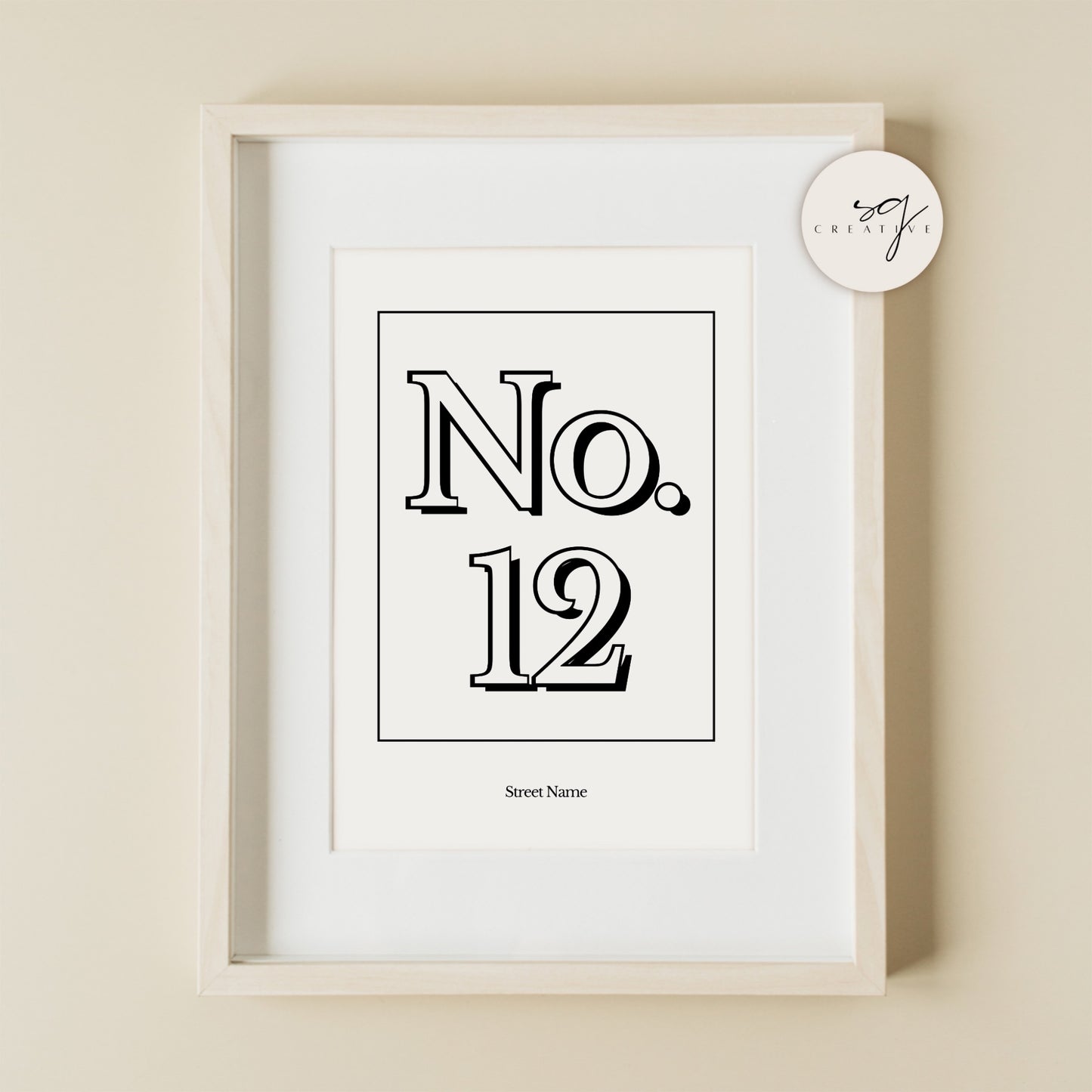 House Number Print